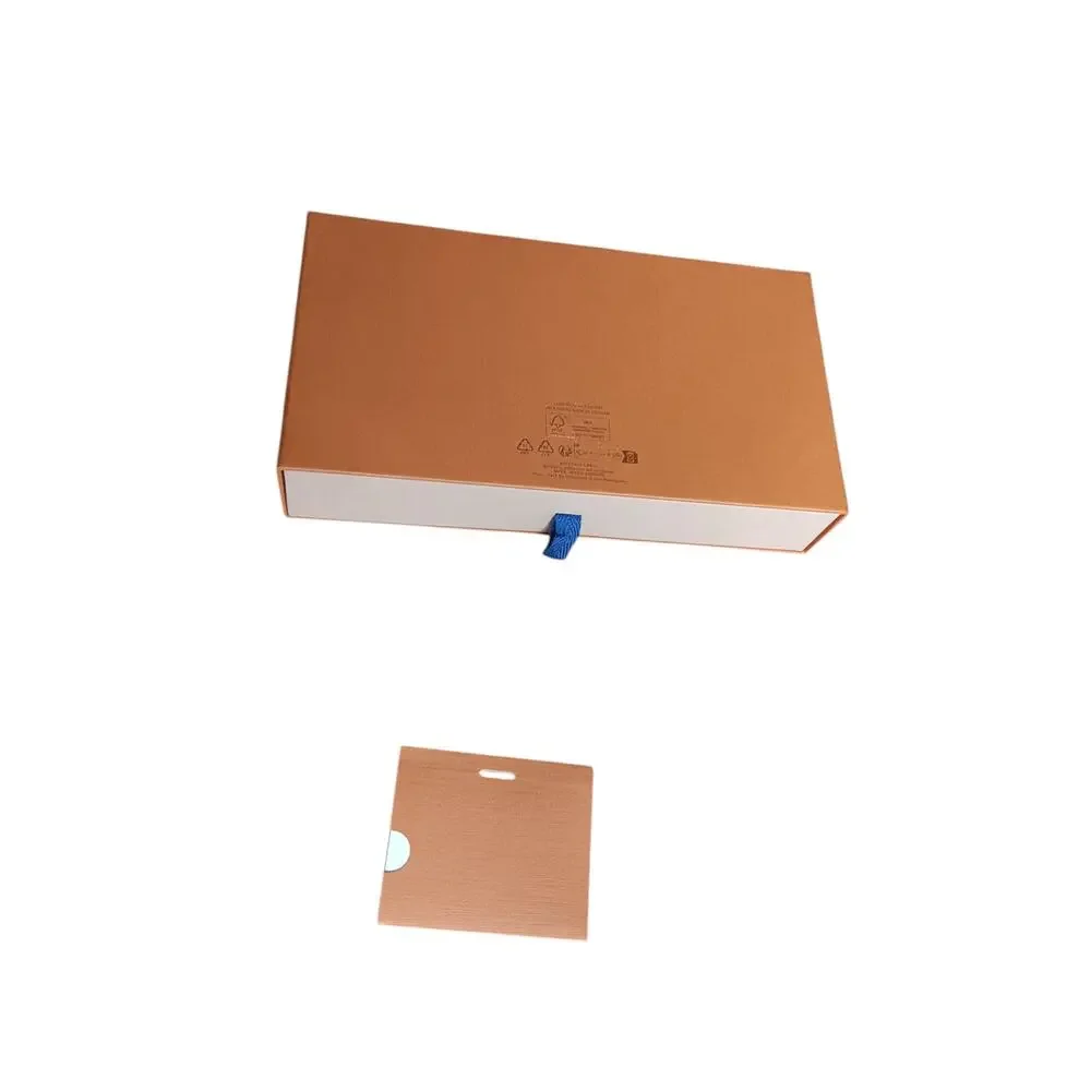 Authentic Louis Vuitton Empty Drawer Gift Box Ribbon Card 9.5x5.5 Packaging